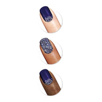 Thumbnail for Sally Hansen Salon Effects Gel Nail Strips, Midnight Marine - Blue, Printed, No UV/LED Nail Lamps, Salon-Quality, Long Lasting, Easy to Apply & Remove - Includes 1 Prep Pad, Nail File & Wooden Stick – Premium Nail Wrap Set
