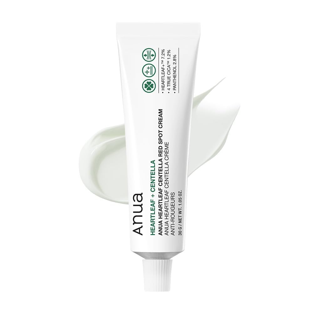 Anua Heartleaf Centella Red Spot Cream, Hydration Face Moisturizer for Skin Relief, Niacinamide, Centella, Panthenol, Spot Treatment for sensitive skin, Non-comedogenic, Korean Skincare (30g/1.05oz)