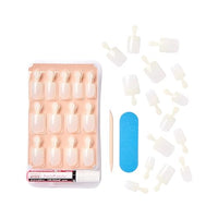 Thumbnail for KISS Salon Acrylic Natural Press On Nails, Nail glue included, 'Rare', Nude, Short Size, Squoval Shape, Includes 28 Nails, 2g Glue, 1 Manicure Stick, 1 Mini File | Premium Nail Wraps