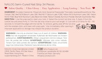 Thumbnail for Nailog Semi Cured Gel Nail Strips 34 pcs| Long Lasting Nail Polish Sticker Wraps with Glossy Gel Finish, Retro Jungle