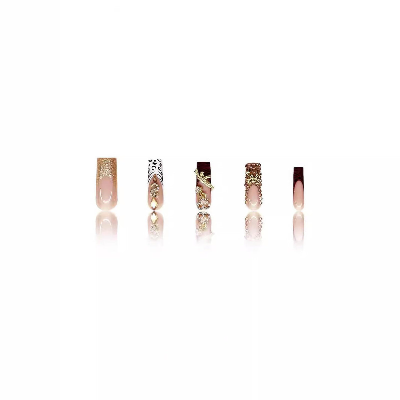 Rtkhfze Xl Press On Nails Long gel nail wraps – long – CrazyGels