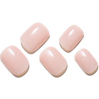 Thumbnail for GLAMERMAID Extra Short Press on Nails, Nude Pink Fake Nails Short Squoval, Natural Round Square Glue on Nails Glossy Gel, Acrylic Metal False Nail Kits for Women, Reusable Stick on Full Cover Nails