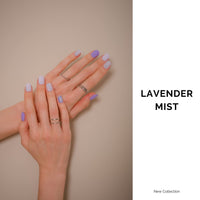 Thumbnail for NAILOG Semi Cured Gel Nail Strips 34 pcs, Buy 2 Get 1 UV Lamp, Salon-Quality Gel Nail Nail Nail Wraps, Semicured Nail Nail Wraps with Soft Gel Finish | Lavender Mist
