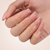 Thumbnail for Btartboxnails Xcoattips Press On Nails Fre gel nail wraps – french long – CrazyGels