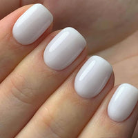 Thumbnail for GLAMERMAID Extra Short Press on Nails, Pure White Fake Nails Short Squoval, Natural Round Square Glue on Nails Glossy Gel, Acrylic Metal False Nail Kits for Women, Reusable Stick on Full Cover Nails