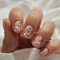 Thumbnail for 144 Pcs Press on Nails Short Square Fake Nails Flower False Nails with Designs Spring Summer Floral Glue on Nails Full Cover Glossy Acrylic Stick on Nail for Women Manicure 6 Packs