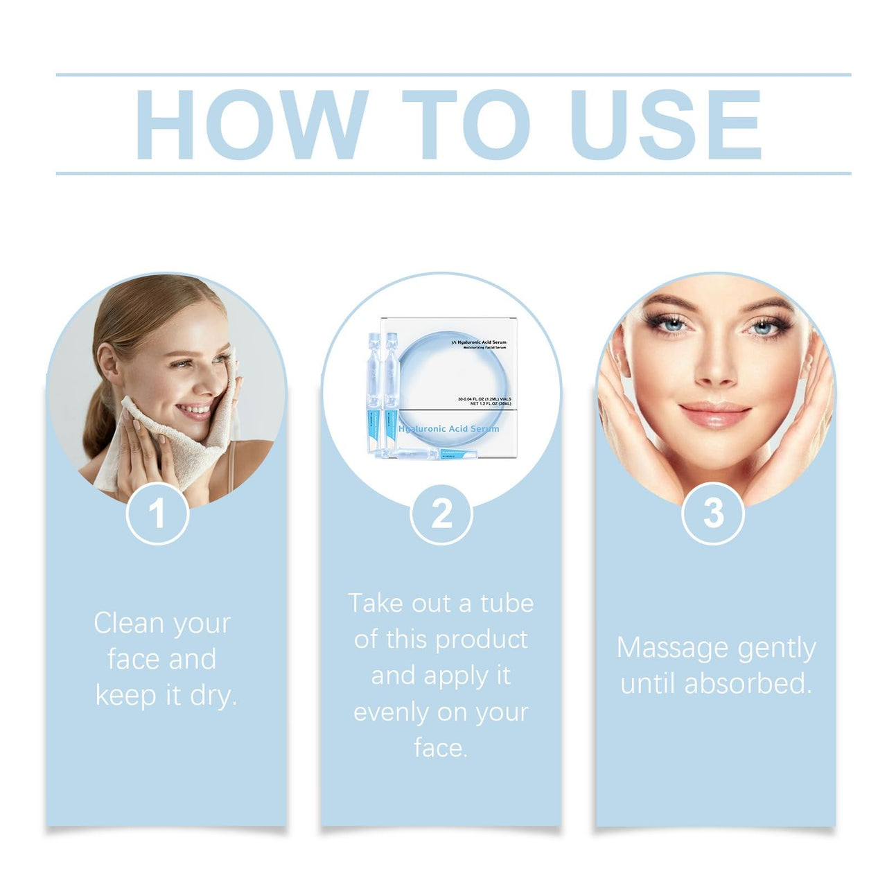 3% Hyaluronic Acid Serum - Tubes