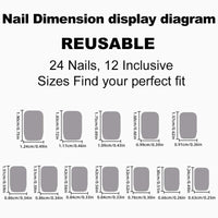 Thumbnail for Short Press On Nails Square Fake Nails Full Cover Purple Solid Color False Nails With Nail Glue Glossy Glue On Nail Acrylic Manicure Artificial Nails For Women Girls 24pcs | Premium Nail Wraps