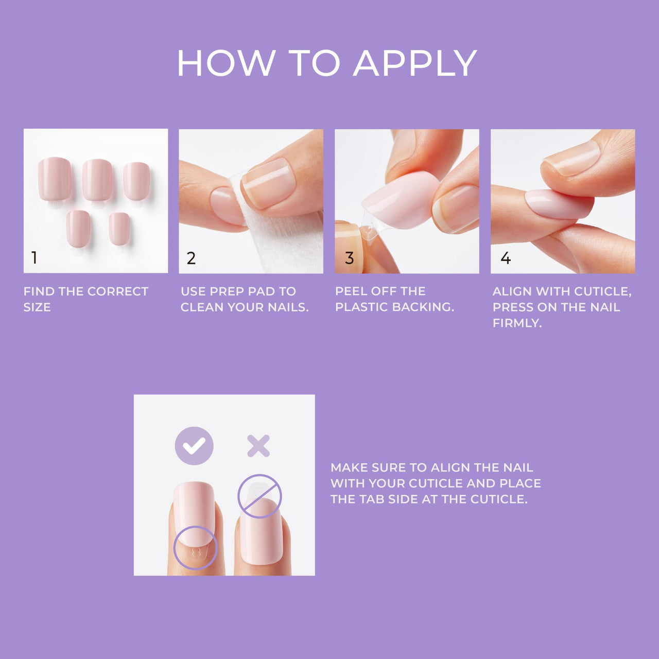 KISS imPRESS No Glue Mani Press On Nails, , 'Frosting', White, Short Size, Squoval Shape, Includes 30 Nails, Prep Pad, Instructions Sheet, 1 Manicure Stick, 1 Mini File | Premium Nail Wraps