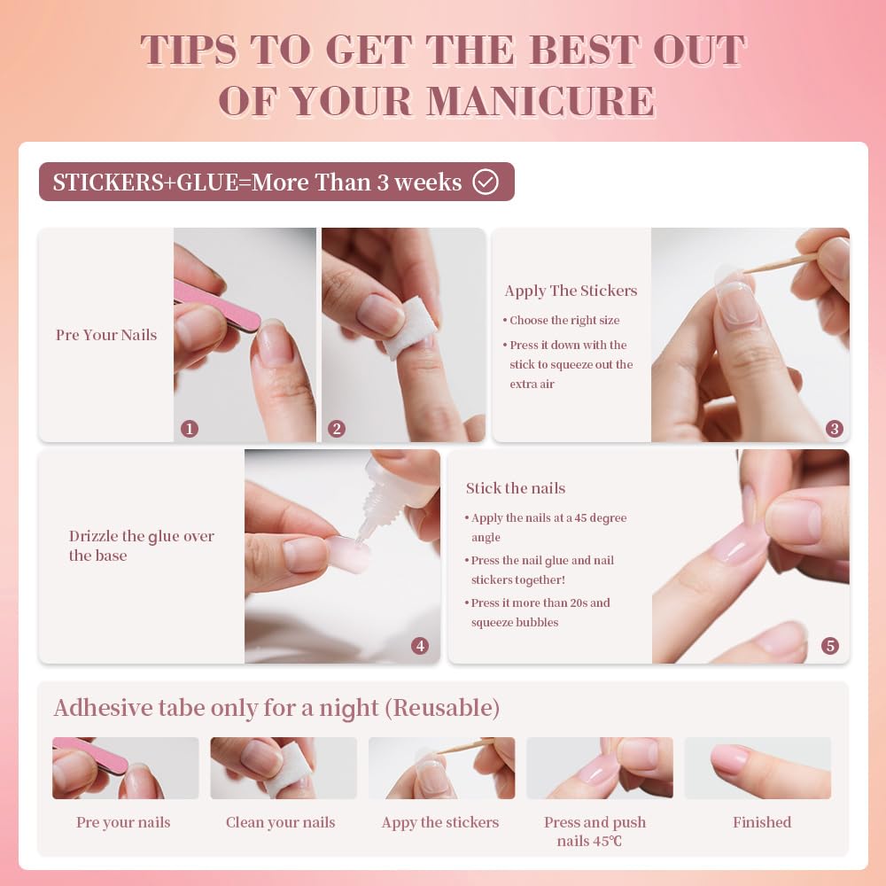 Stbisen Light Blue Press On Nails Square – Short Cat Eye Fake Nails with Color-Shifting Glow, Reusable Stick On Nails, 15 Sizes, 30 Nail Kit with Glue, Thick Glue On Nails for Women, M2-Aurora Mist