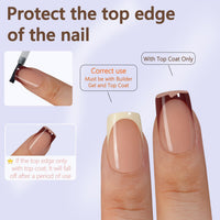 Thumbnail for Misssix French Gel Nail Tips, 160pcs gel nail wraps – french long – CrazyGels