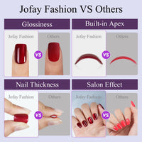 Thumbnail for Cat Eye Press on Nails Short 5 Styles, Jofay Fashion 160Pcs Salon-Like Fake Nails with Glitter Chasing Light Cat Eye Designs, Valentines Artificial Acrylic Nails Glue on Nails Stick on Nails for Women