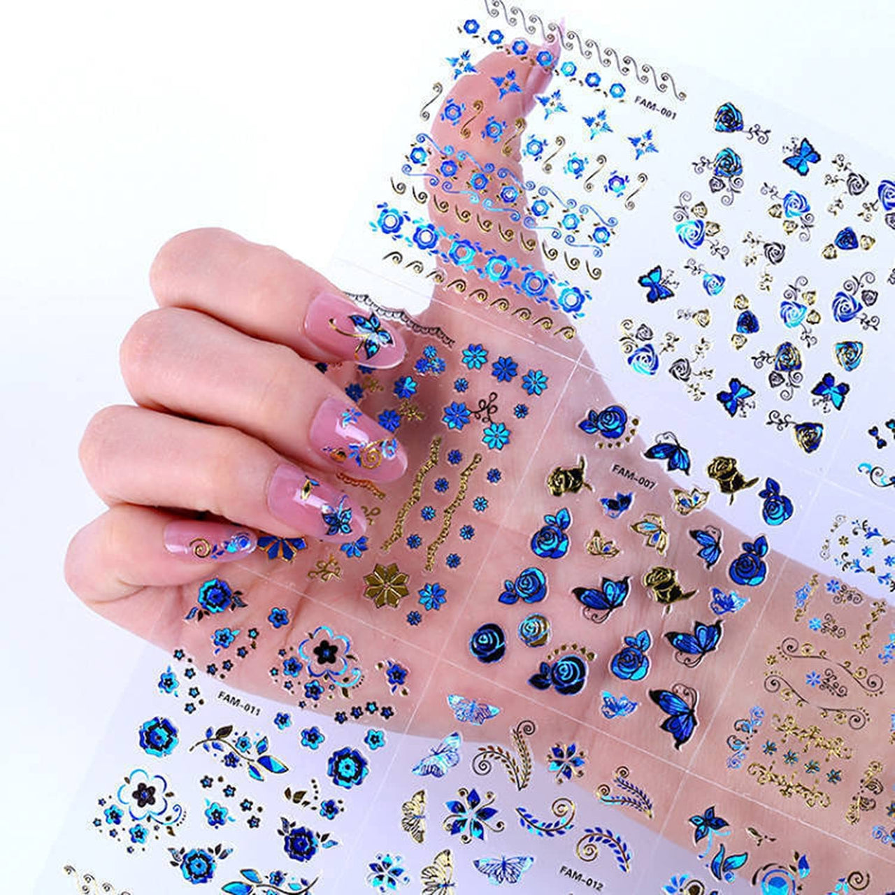 24 Sheets Flowers Nail Art Nail Nail Wraps with 8 Sheets Butterfly Nail Art Nail Nail Wraps