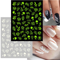 Thumbnail for 8 Sheets Luminous Nail Nail Nail Wraps and 8 Sheets Butterfly Nail Nail Nail Wraps