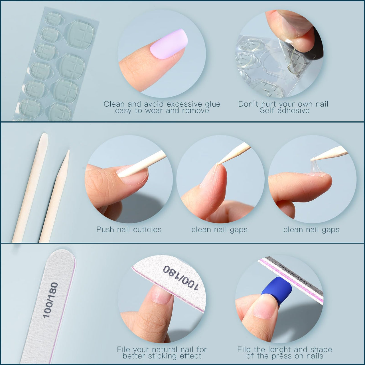 FANDAMEI Press on Nails, 24 Colors 576PCS Press on Nails Short Square Matte Glossy. Glitter Press on Nails Short Round. Natural Fit Lightweight Fake Nails Natural for Nail Art