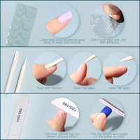 Thumbnail for FANDAMEI Press on Nails, 24 Colors 576PCS Press on Nails Short Square Matte Glossy. Glitter Press on Nails Short Round. Natural Fit Lightweight Fake Nails Natural for Nail Art