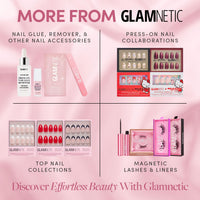 Thumbnail for Glamnetic Press On Nails - Sea Star | Short Almond Seashell Nails with 3D Nail Art, Reusable Summer Nails | 15 Sizes - 30 Nail Kit with Glue