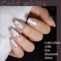 Thumbnail for FANDAMEI Cat Eye Press On Nails, 6 Colors Press On Nails Short Square, Natural Fake Nails Fine Diamond Shine, Glossy Ombre, Cat Eye Press on Nails for Women with Salon Quality, Press on Nails Kit