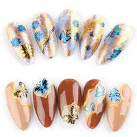Thumbnail for 30 Sheets Black Nail Nail Nail Wraps and 24 Sheets Blue Nail Nail Nail Wraps