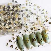 Thumbnail for 30 Sheets Gold Nail Nail Nail Wraps and 18 Sheets Colorful Nail Nail Nail Wraps
