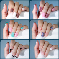 Thumbnail for FANDAMEI Press on Nails, 24 Colors 576PCS Press on Nails Short Square Matte Glossy. Glitter Press on Nails Short Round. Natural Fit Lightweight Fake Nails Natural for Nail Art