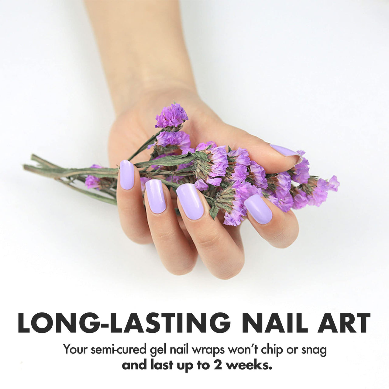 MOYOU LONDON Semi Cured Gel Nail Strips - 20 Pcs. Nail Nail Wraps for Salon-Quality Manicure - Works with Any UV Lamp - Easy to Apply, Trim, & Remove Gel Nail Nail Wraps