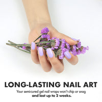 Thumbnail for MOYOU LONDON Semi Cured Gel Nail Strips - 20 Pcs. Nail Nail Wraps for Salon-Quality Manicure - Works with Any UV Lamp - Easy to Apply, Trim, & Remove Gel Nail Nail Wraps