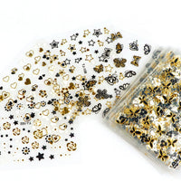 Thumbnail for 30 Sheets Gold Nail Nail Nail Wraps and 12 Sheets Gold Nail Nail Nail Wraps