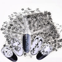 Thumbnail for 30 Sheets Black Nail Nail Nail Wraps and 24 Sheets Fluorescent Nail Nail Nail Wraps