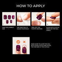 Thumbnail for Kiss Impress No Glue Mani Press gel nail wraps – long – CrazyGels