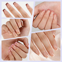 Thumbnail for Misssix French Gel Nail Tips, 160pcs gel nail wraps – french long – CrazyGels