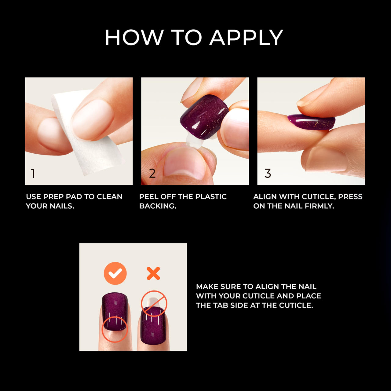 KISS imPRESS No Glue Mani Press On Nails, Color FX, 'Levels', Dark Pink, Short Size, Squoval Shape, Includes 30 Nails, Prep Pad, Instructions Sheet, 1 Manicure Stick, 1 Mini File