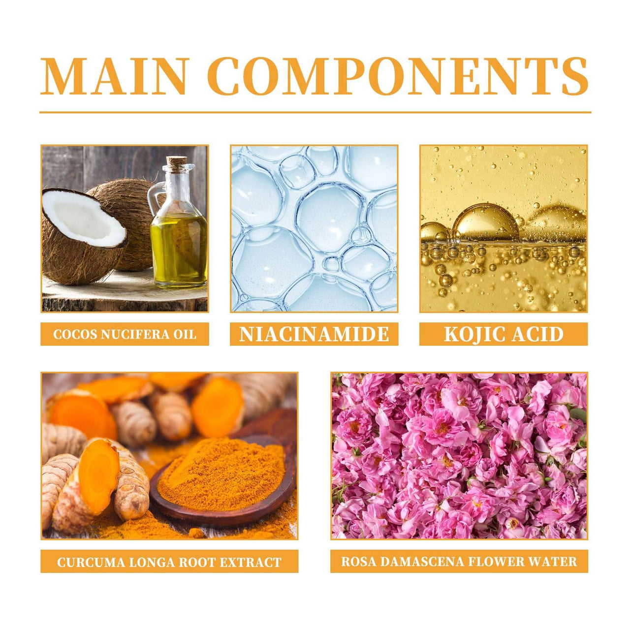 2 Pcs Turmeric  | Kojic Acid -Facial Cleanser