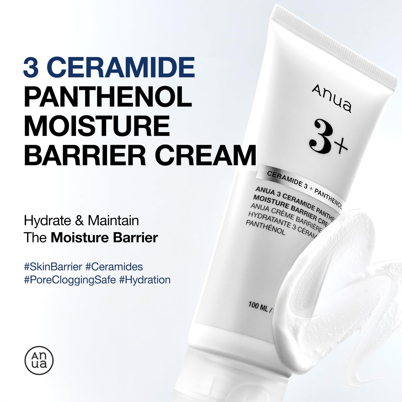 Anua Hydration & Barrier Support Duo, Salmon DNA serum with Ceramide barrier moisturizer, Glass skin for long-lasting hydration, Korean Skincare Set