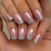 Thumbnail for Curvlife 30pcs Short Press On Nails, Shining Stick on Fake Nails Design Glossy Acrylic Nails Tips Glue on Nails For Women False Nail Kit With Nail Glue | Premium Nail Wraps