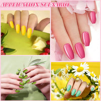 Thumbnail for Maitys 720 Pieces 30 Sets Medium Square Fake Nails Solid Color Press on Nails Glossy Artificial Coffin Fingernail for Women Girls Ballet Dancer Accessories(Sweet Colors)