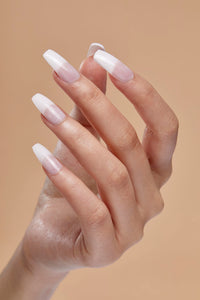 Thumbnail for Kiss Salon Acrylic French Manicure Set, gel nail wraps – french long – CrazyGels