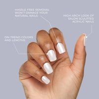 Thumbnail for KISS Gel Fantasy, Press On Nails, Nail glue included, 'Midnight Snacks', Dark Black, Short Size, Squoval Shape, Includes 28 Nails, 2g glue, 1 Manicure Stick, 1 Mini File