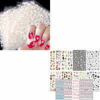 Thumbnail for 30 Sheets White Nail Nail Nail Wraps and 188 Sheets Colorful Nail Nail Nail Wraps