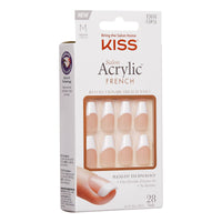 Thumbnail for Kiss Salon Acrylic French Nail Manicure gel nail wraps – french long – CrazyGels