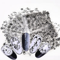 Thumbnail for 30 Sheets White Nail Nail Nail Wraps and 30 Sheets Black Nail Nail Nail Wraps
