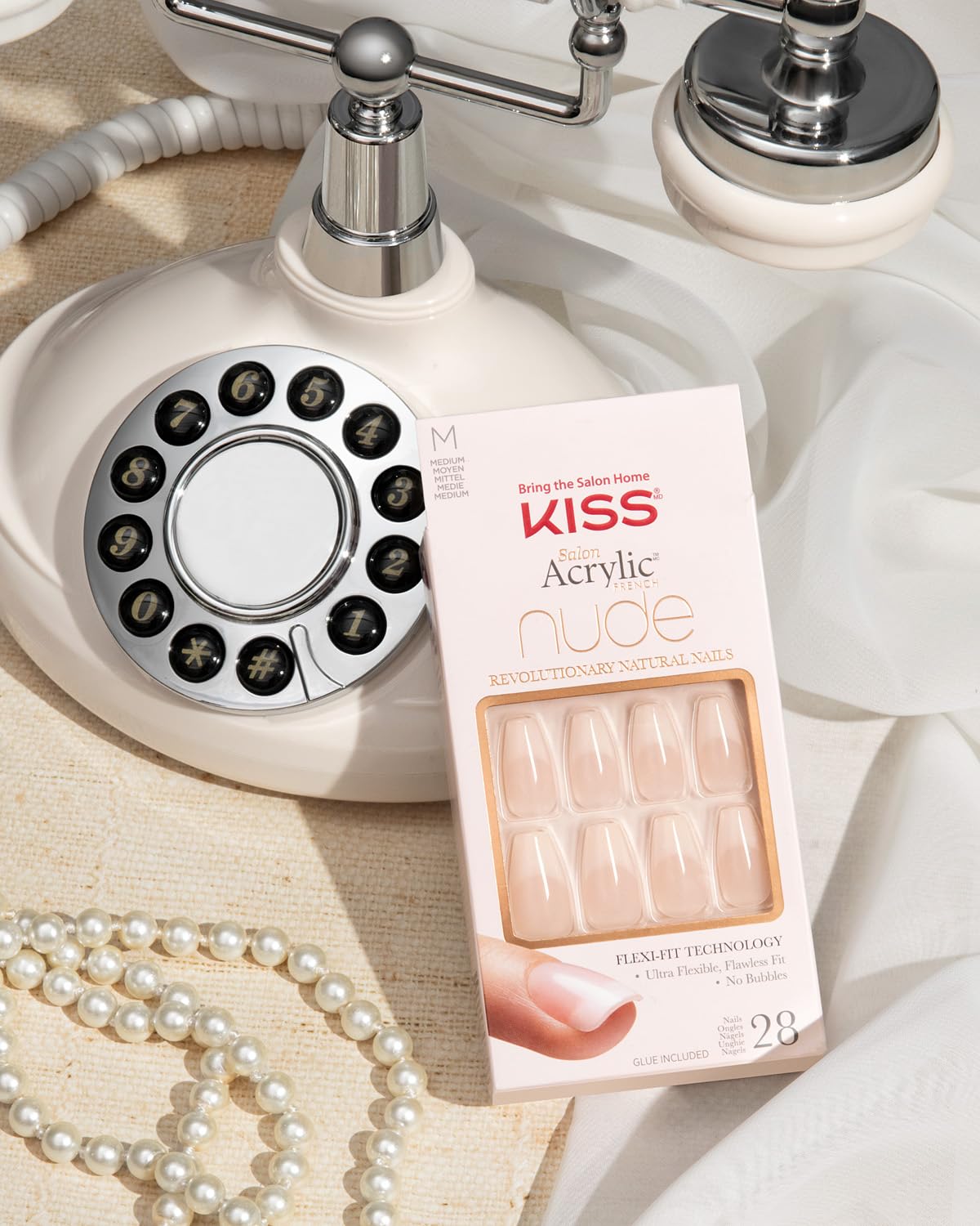 Kiss Salon Acrylic French Manicure Set, gel nail wraps – french long – CrazyGels