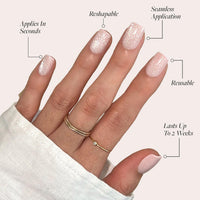 Thumbnail for Glamnetic Press On Nails Pinky Promise gel nail wraps – pink long – CrazyGels