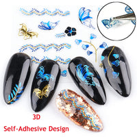 Thumbnail for 24 Sheets Flowers Nail Art Nail Nail Wraps with 8 Sheets Butterfly Nail Art Nail Nail Wraps