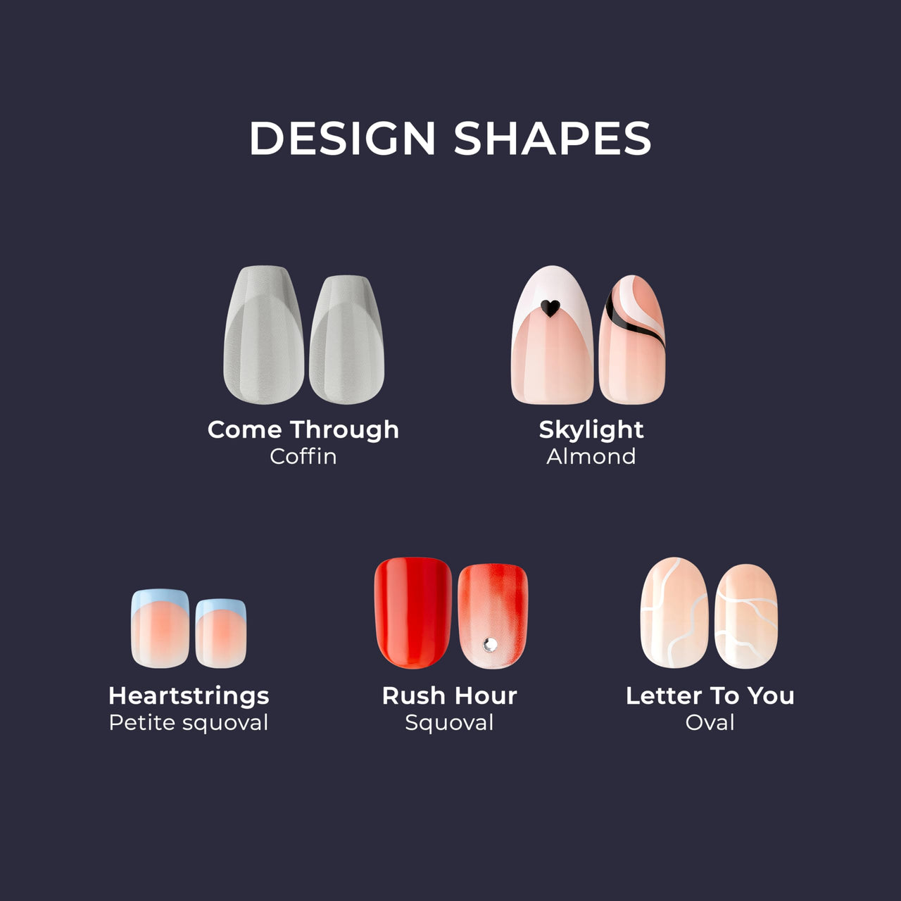 KISS imPRESS No Glue Mani Press On Nails, Design, 'My Worth', White, Short Size, Squoval Shape, Includes 30 Nails, Prep Pad, Instructions Sheet, 1 Manicure Stick, 1 Mini File | Premium Nail Wraps