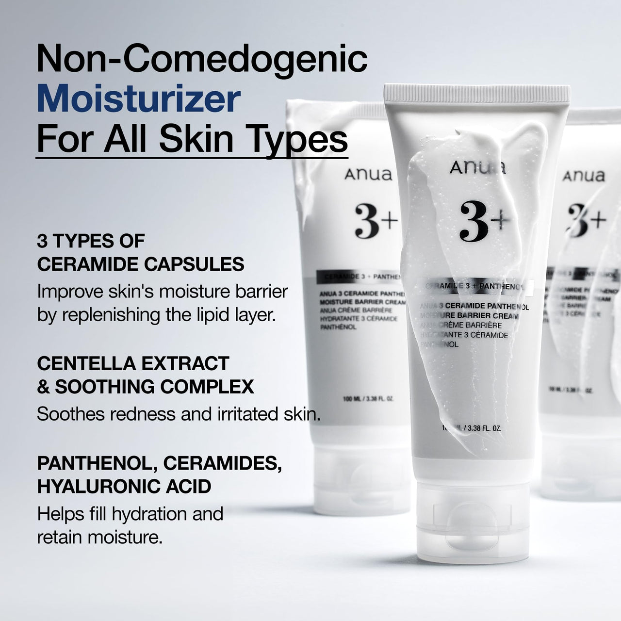 Anua Essential Daily Moisturizing Duo, Niacinamide + Tranexamic Acid Serum & Ceramide Panthenol Cream, Hydrating Face Moisturizer, Non-Comedogenic, Vitamin B12 Natural Color, Korean Skincare Set