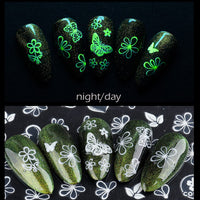 Thumbnail for 8 Sheets Luminous Nail Nail Nail Wraps and 8 Sheets Butterfly Nail Nail Nail Wraps