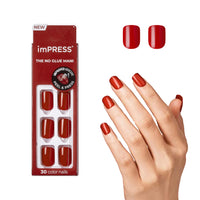 Thumbnail for Kiss Impress Color Polish Free Solid gel nail wraps – long – CrazyGels