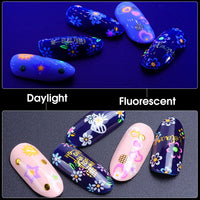 Thumbnail for 30 Sheets White Nail Nail Nail Wraps and 24 Sheets Fluorescent Nail Nail Nail Wraps