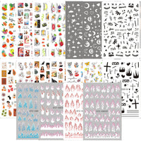 Thumbnail for 30 Sheets White Nail Nail Nail Wraps and 188 Sheets Colorful Nail Nail Nail Wraps